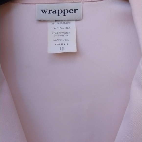 Wrapper women's fitted blazer, touch of pink, size 13 - Picture 2 of 11